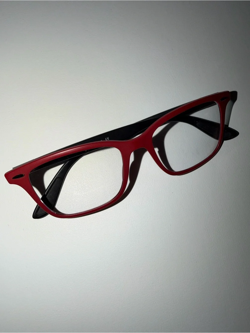 Ray-Ban Red and Black Scuderia Ferrari Rectangular Frames with Case